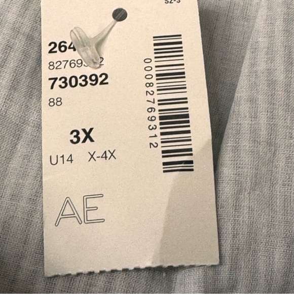 Addition Elle Pinstripe Aline Embroirdered Skirt Pockets Size 3X NWT - Picture 6 of 9